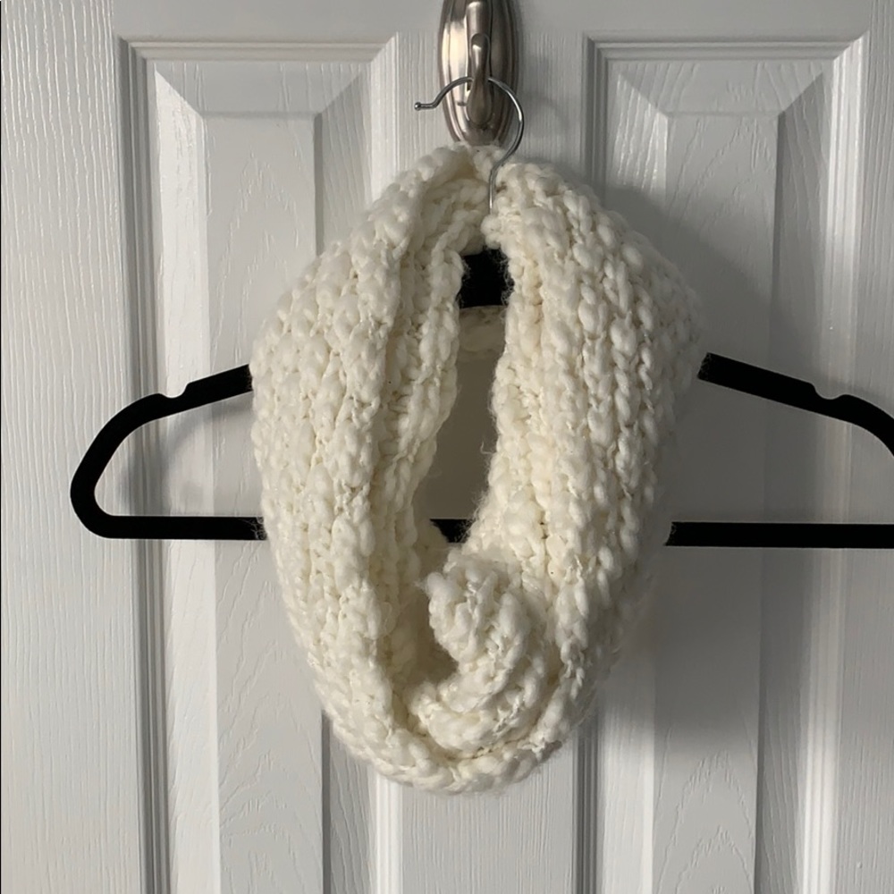 Shimmery White Scarf